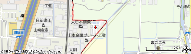 長岡京市役所上下水道部　東第２浄水場周辺の地図