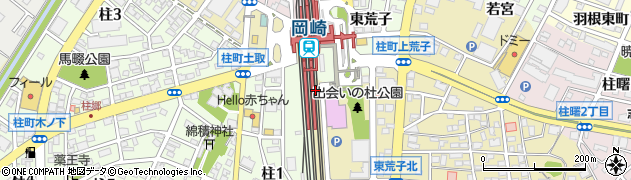 愛知県岡崎市柱町（土取）周辺の地図