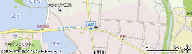 兵庫県加西市玉野町245周辺の地図