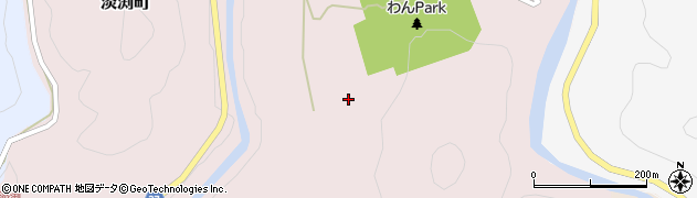 愛知県岡崎市淡渕町（大西）周辺の地図