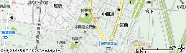 愛知県安城市桜井町寒池33周辺の地図