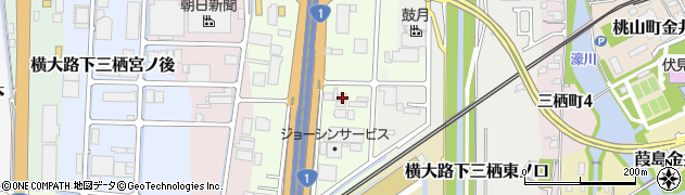 京都府京都市伏見区横大路下三栖里ノ内32周辺の地図