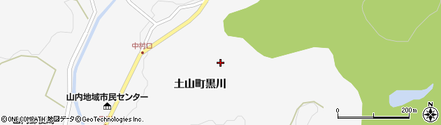 滋賀県甲賀市土山町黒川周辺の地図