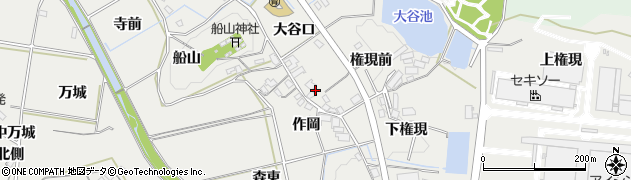 愛知県岡崎市岡町森東42周辺の地図