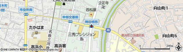 稗田橋西周辺の地図