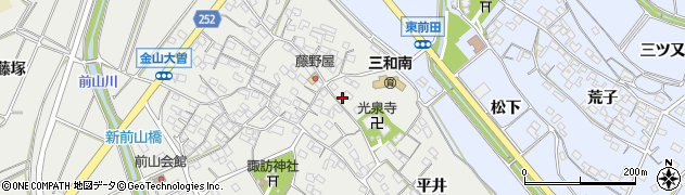 愛知県常滑市金山平井124周辺の地図