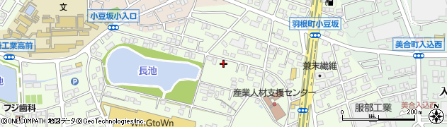 愛知県岡崎市羽根町小豆坂71周辺の地図