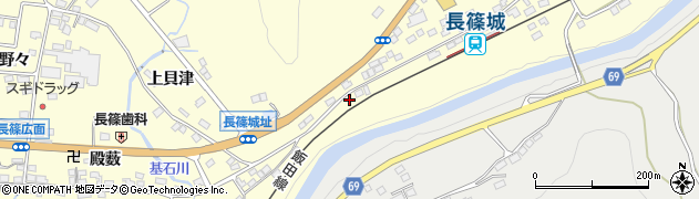 愛知県新城市長篠（冷田）周辺の地図