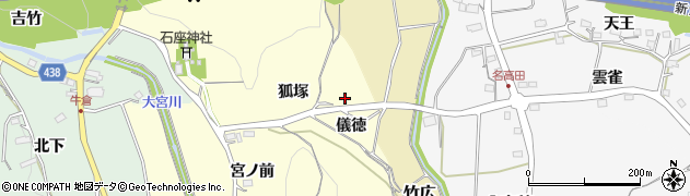 愛知県新城市大宮（儀徳）周辺の地図