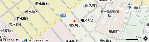 愛知県碧南市用久町周辺の地図