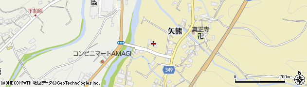 静岡県伊豆市矢熊75周辺の地図