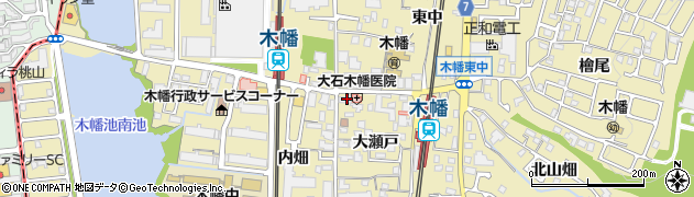 京都中央信用金庫木幡支店周辺の地図
