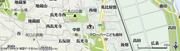 愛知県阿久比町（知多郡）椋岡（天白）周辺の地図
