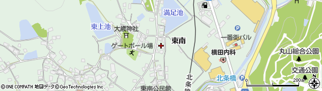 兵庫県加西市北条町東南周辺の地図
