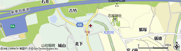 愛知県新城市牛倉（宮川）周辺の地図