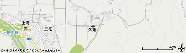 島根県浜田市上府町（久畑）周辺の地図