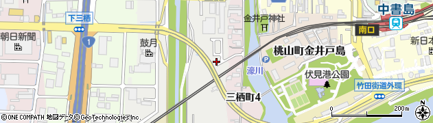 京都府京都市伏見区横大路下三栖東ノ口周辺の地図