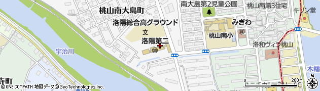京都府京都市伏見区桃山南大島町周辺の地図