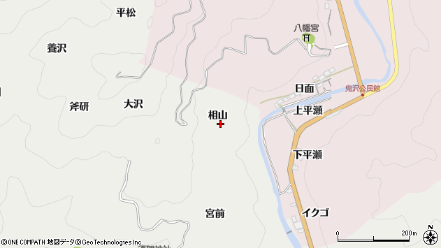 〒444-3622 愛知県岡崎市樫山町の地図
