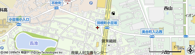 愛知県岡崎市羽根町小豆坂128周辺の地図