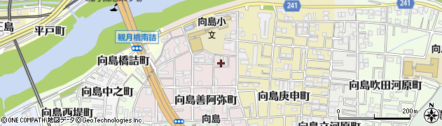 京都府京都市伏見区向島善阿弥町14周辺の地図