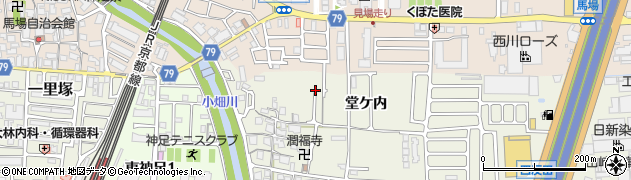 京都府長岡京市神足（掛越）周辺の地図