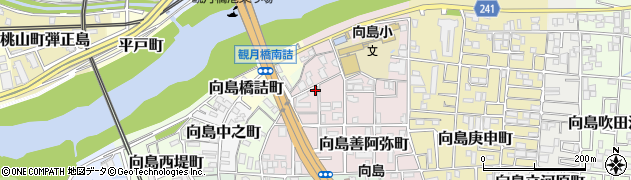 京都府京都市伏見区向島善阿弥町44周辺の地図