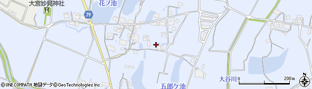 兵庫県加西市別府町周辺の地図