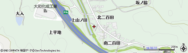 愛知県岡崎市保母町（北二百田）周辺の地図