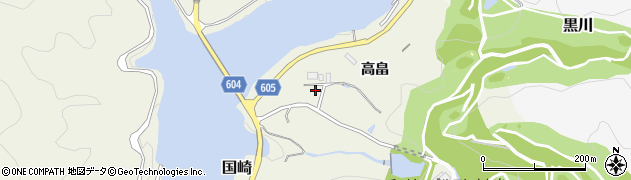 兵庫県川西市国崎（高畠）周辺の地図