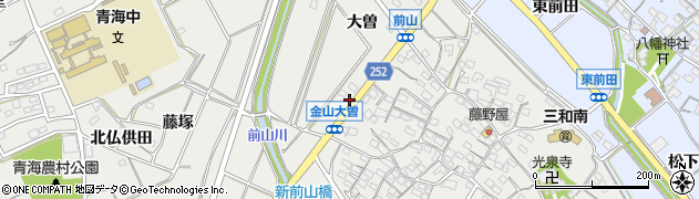 愛知県常滑市金山大曽27周辺の地図