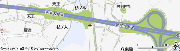 愛知県新城市八束穂（甲田）周辺の地図