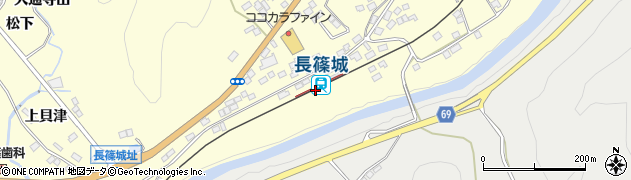 長篠城駅周辺の地図
