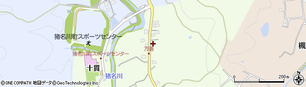 兵庫県猪名川町（川辺郡）万善（対津）周辺の地図