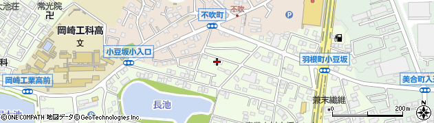 愛知県岡崎市羽根町小豆坂37周辺の地図