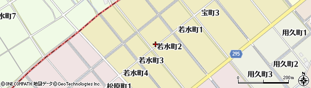 愛知県碧南市若水町周辺の地図