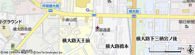 京都府京都市伏見区横大路橋本17周辺の地図