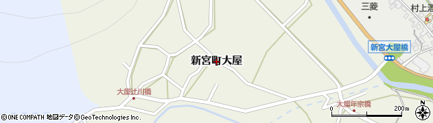 兵庫県たつの市新宮町大屋周辺の地図