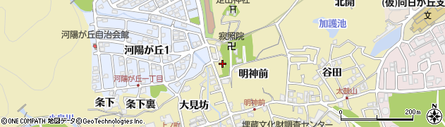 京都府長岡京市奥海印寺（明神前）周辺の地図
