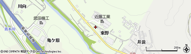 愛知県岡崎市桜井寺町（東野）周辺の地図