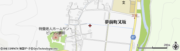 兵庫県姫路市夢前町又坂周辺の地図