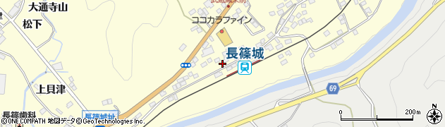 愛知県新城市長篠森下52周辺の地図