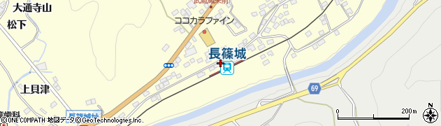 愛知県新城市長篠（森下）周辺の地図