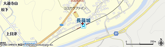 愛知県新城市長篠森下23周辺の地図