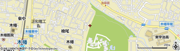 京都府宇治市木幡（檜尾）周辺の地図