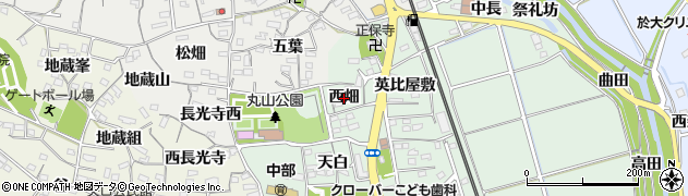 愛知県阿久比町（知多郡）椋岡（西畑）周辺の地図