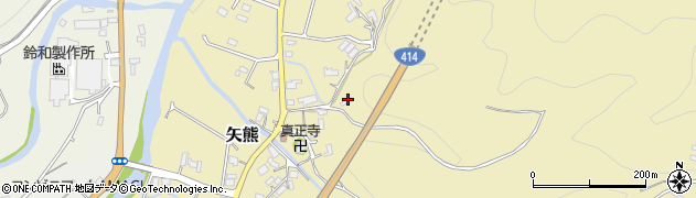 静岡県伊豆市矢熊周辺の地図