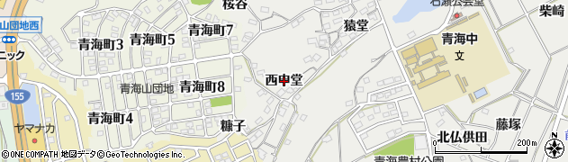 愛知県常滑市金山（西申堂）周辺の地図