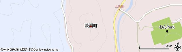 愛知県岡崎市淡渕町周辺の地図