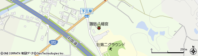 諏訪八幡宮周辺の地図